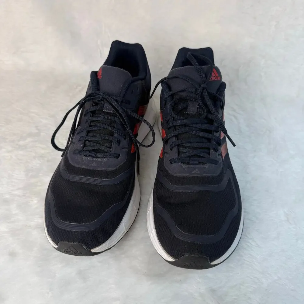 Adidas Duramo 10 Men's Running Shoes - Legend Ink / Vivid Red - Size 11 1/2